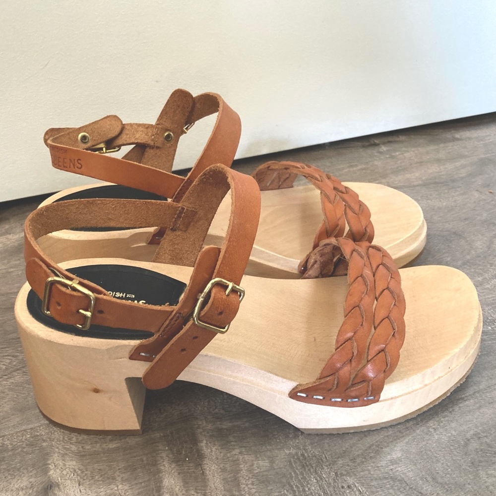 Swedish Hasbeens Tanja clog sandals size 36